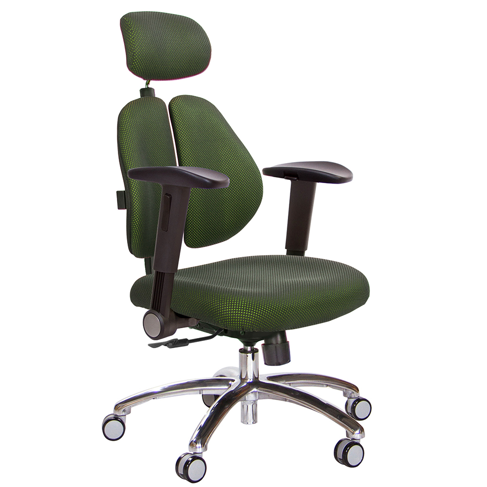 GXG 高背涼感綿 雙背椅 (鋁腳/摺疊滑面扶手)  型號2995 LUA1J