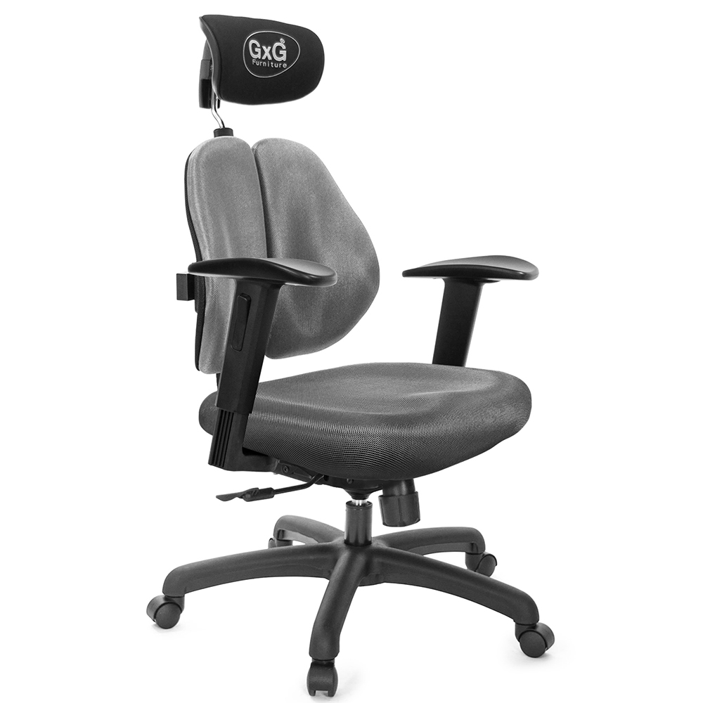 GXG 雙軸枕 雙背電腦椅(2D升降手)  型號2604 EA2