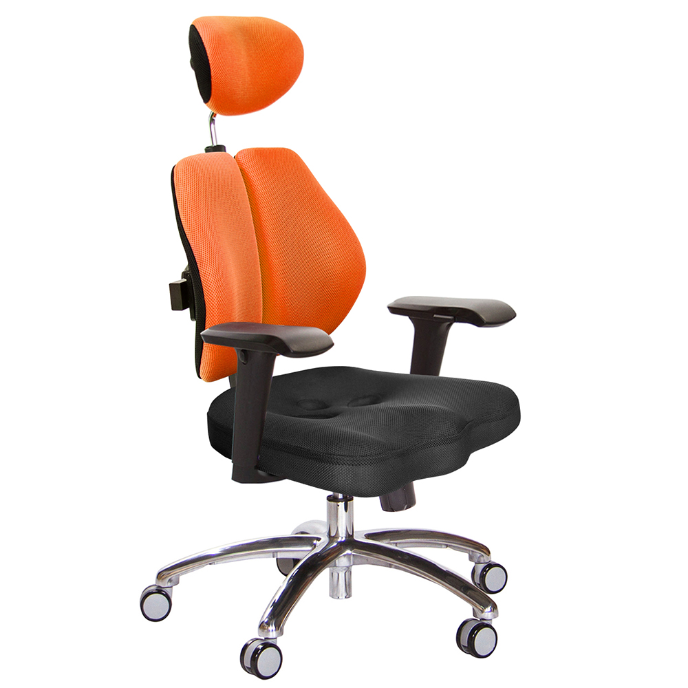 GXG 高背美臀 雙背椅 (鋁腳/4D升降扶手)  型號2504 LUA3