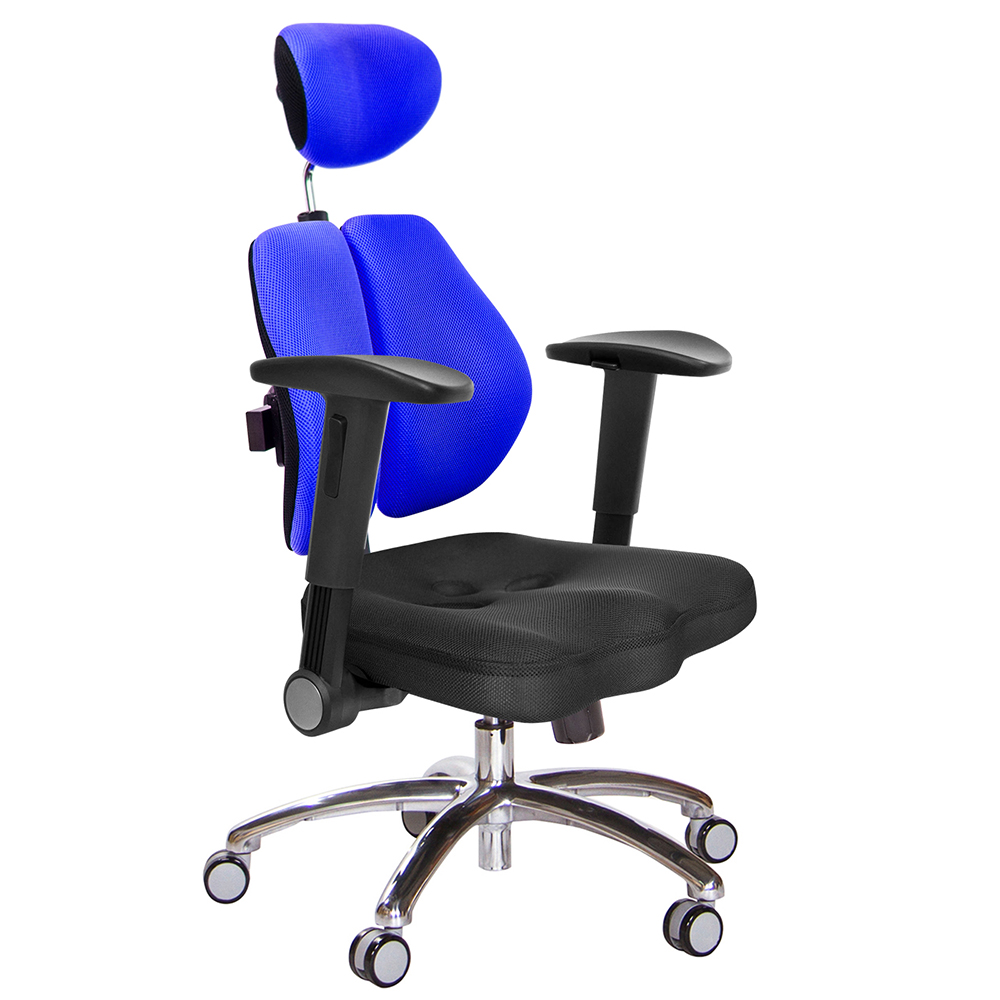 GXG 高背美臀 雙背椅 (鋁腳/摺疊滑面扶手)  型號2504 LUA1J