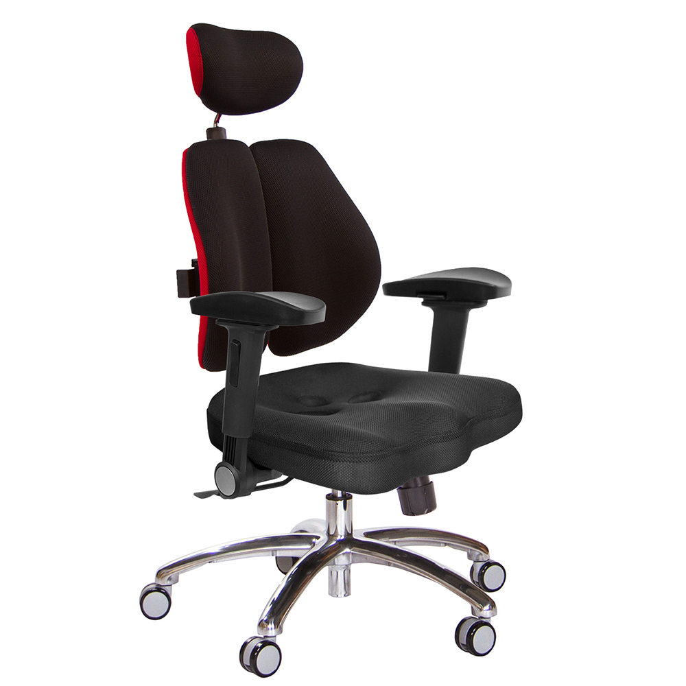 GXG 高背美臀 雙背椅 (鋁腳/4D弧面摺疊扶手)  型號2504 LUA1D