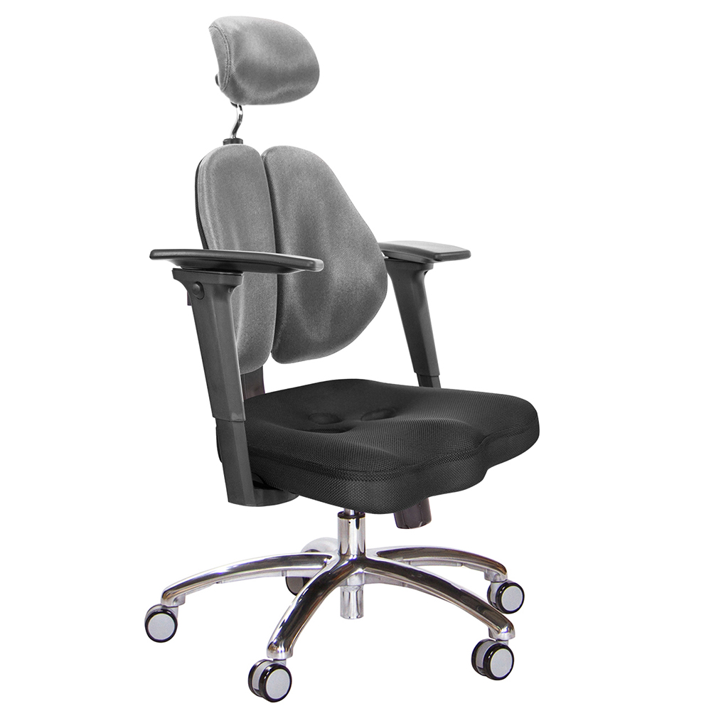 GXG 高背美臀 雙背椅 (鋁腳/3D手遊休閒扶手)  型號2504 LUA9M