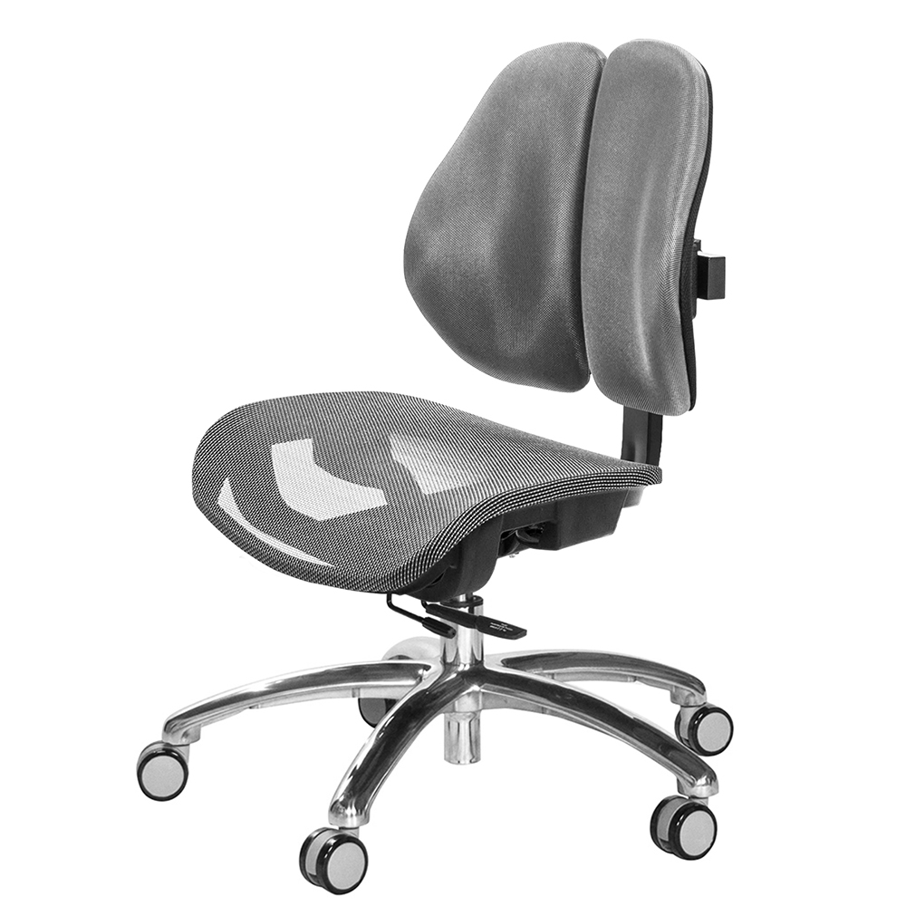 GXG 低雙背網座 工學椅(鋁腳/無扶手)  型號2805 LUNH