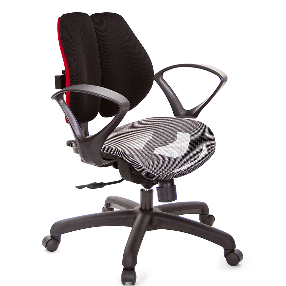 GXG 低雙背網座 電腦椅(D字扶手)  型號2803 E4