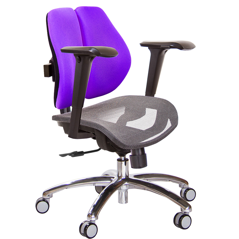 GXG 低雙背網座 電腦椅(鋁腳/4D升降扶手)  型號2803 LU3