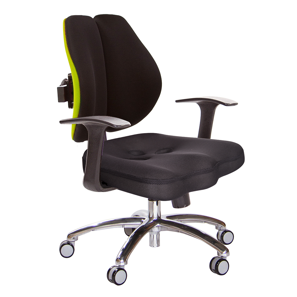 GXG 短背美臀 雙背椅 (鋁腳/T字扶手)  型號2503 LU