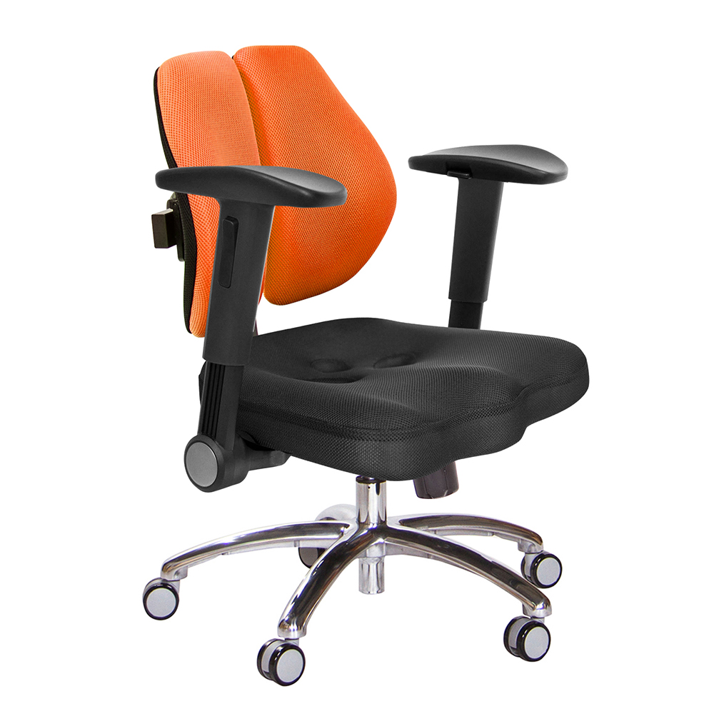 GXG 短背美臀 雙背椅 (鋁腳/摺疊4D弧面扶手)  型號2503 LU1D