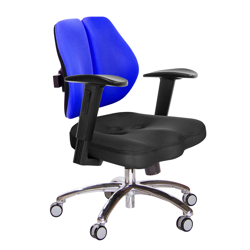 GXG 短背美臀 雙背椅 (鋁腳/2D升降扶手)  型號2503 LU2