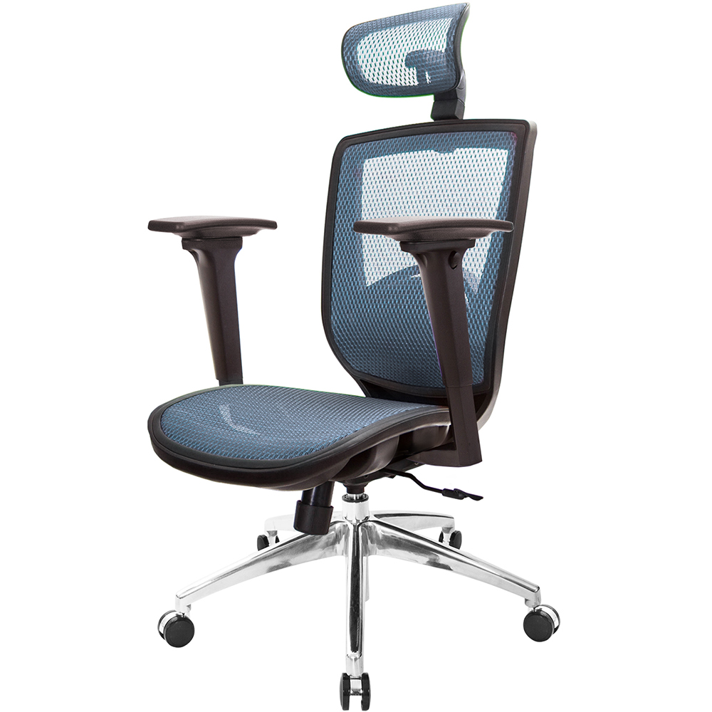 GXG 高背全網 電腦椅 (鋁腳/3D扶手) 型號81X6 LUA9