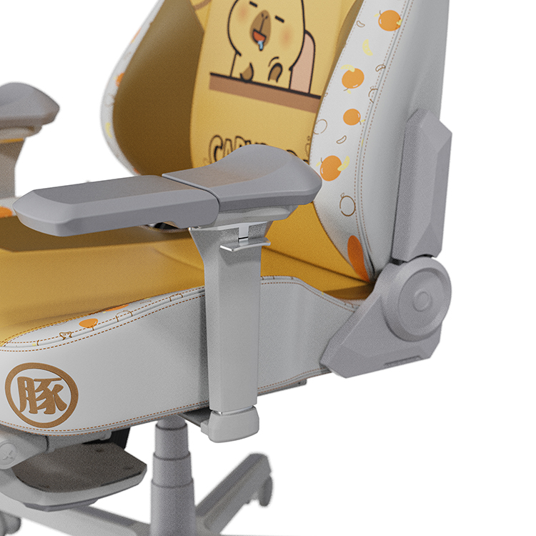 DXRACER 卡皮巴拉小黃豚 電競賽車椅(6D扶手/中型皮面)