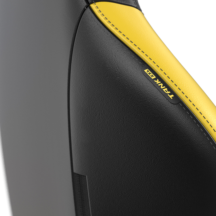 DXRACER TANK泰坦級 電競賽車椅 (黑黃色/皮面)