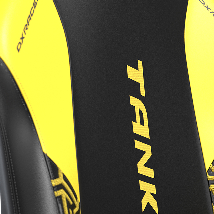 DXRACER TANK泰坦級 電競賽車椅 (黑黃色/皮面)