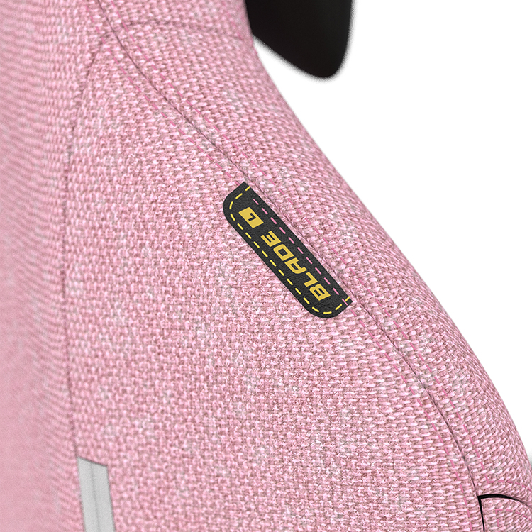 DXRACER 電競賽車椅 利刃 (6D扶手/布面粉紅色)