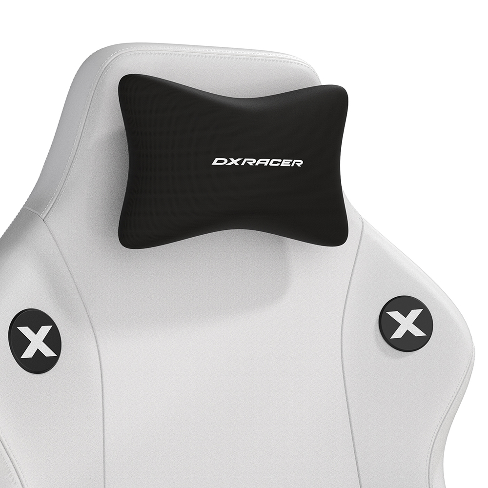 DXRACER 利刃豪華款 電競賽車椅(6D扶手/皮面白色)